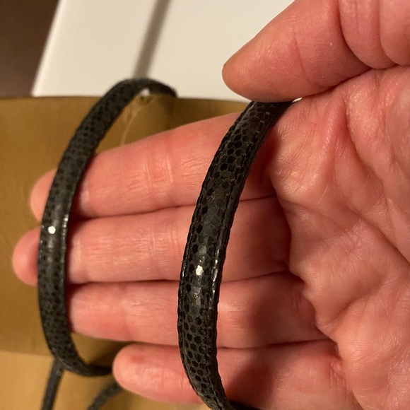 Black snakeskin heels made in Italy size 37 - Picture 6 of 7